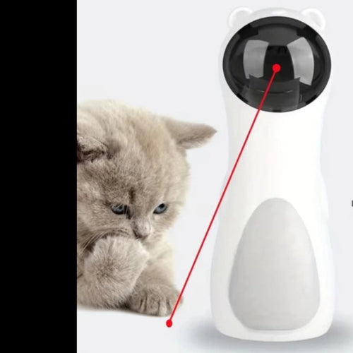 Automatic Cat Laser Toy Teaser LED Interactive Kitten Training Entertaining Adjustable Multi Angle USB Rechargeable